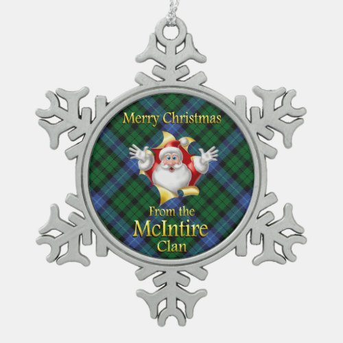 Scottish Clan McIntire Christmas Ornament