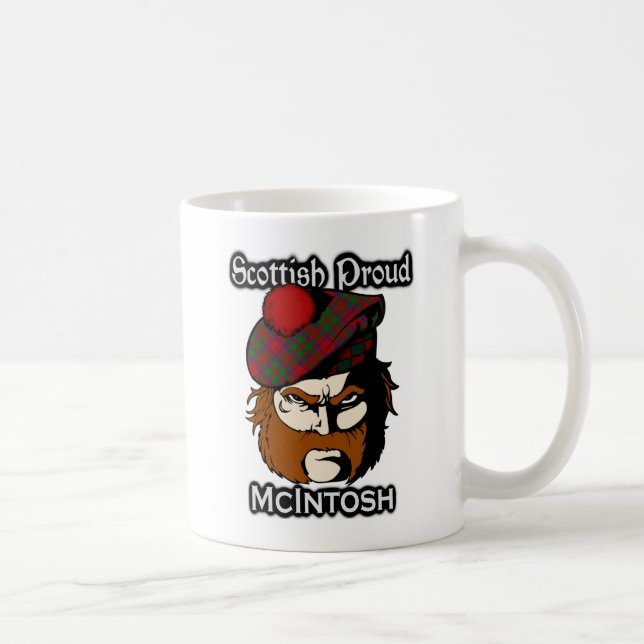 Scottish Clan McIntosh Tartan Scottish Coffee Mug (Right)