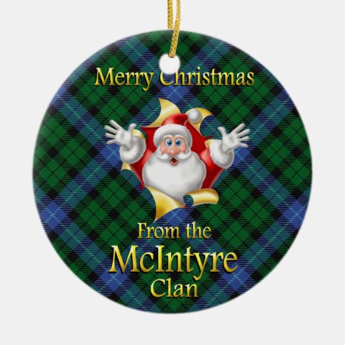 Scottish Clan McIntyre Christmas Ornament