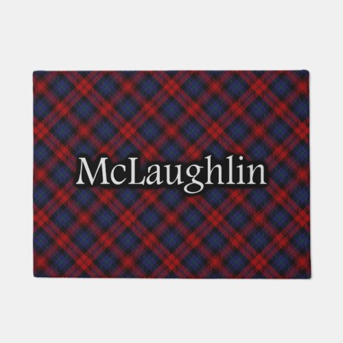 Scottish Clan McLaughlin MacLachlan Tartan Doormat