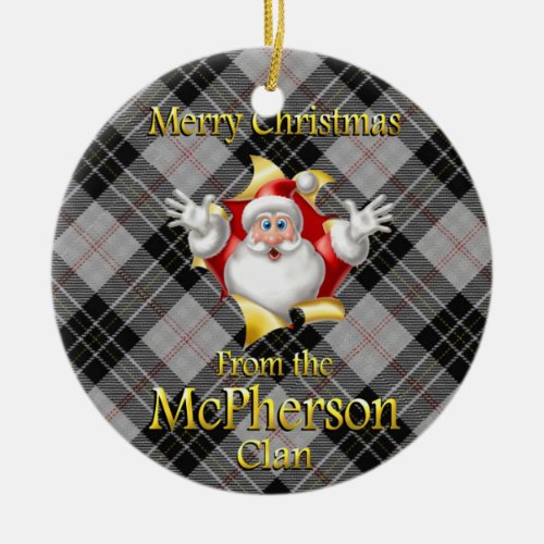 Scottish Clan McPherson Christmas Ornament