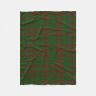 Scottish Clan Menzies Red Green Classic Tartan Fleece Blanket