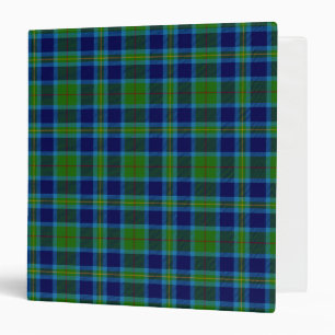 Scottish Clan Miller Tartan Plaid 3 Ring Binder
