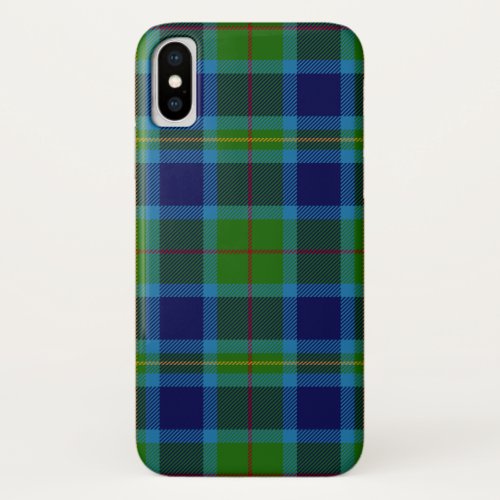 Scottish Clan Miller Tartan Plaid iPhone X Case