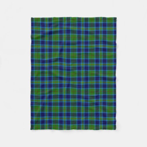 Scottish Clan Miller Tartan Plaid Fleece Blanket
