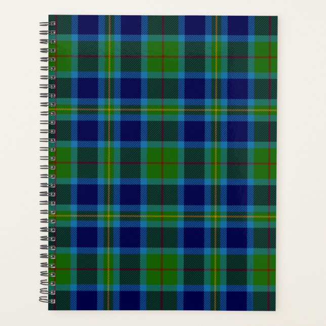 Scottish Clan Miller Tartan Plaid Planner (Front)