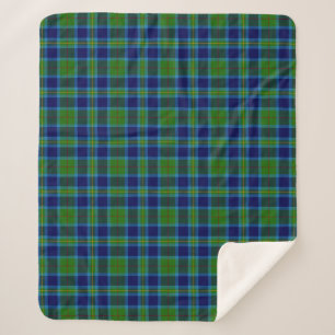 Scottish Clan Miller Tartan Plaid Sherpa Blanket
