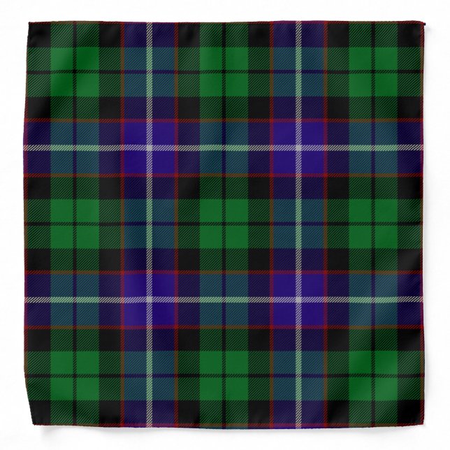 Scottish Clan Mitchell Tartan Plaid Bandana (Front)
