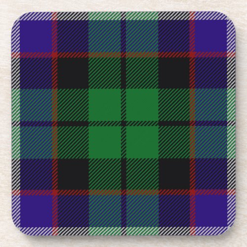 Scottish Clan Mitchell Tartan Plaid Beverage Coaster