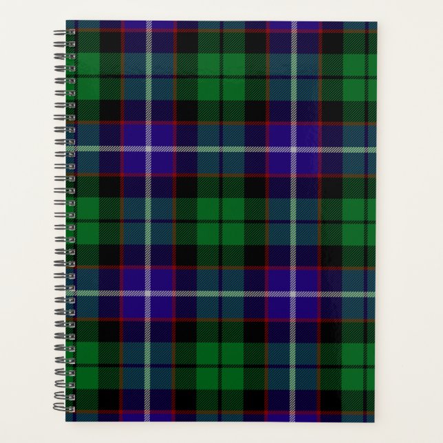 Scottish Clan Mitchell Tartan Plaid Planner (Front)