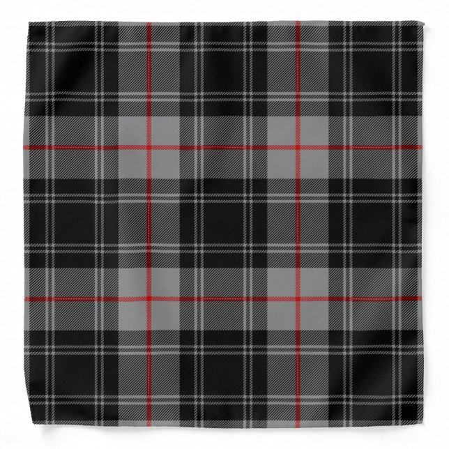 Scottish Clan Moffat Tartan Plaid Bandana (Front)