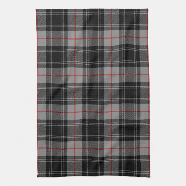 Scottish Clan Moffat Tartan Plaid Kitchen Towel (Vertical)
