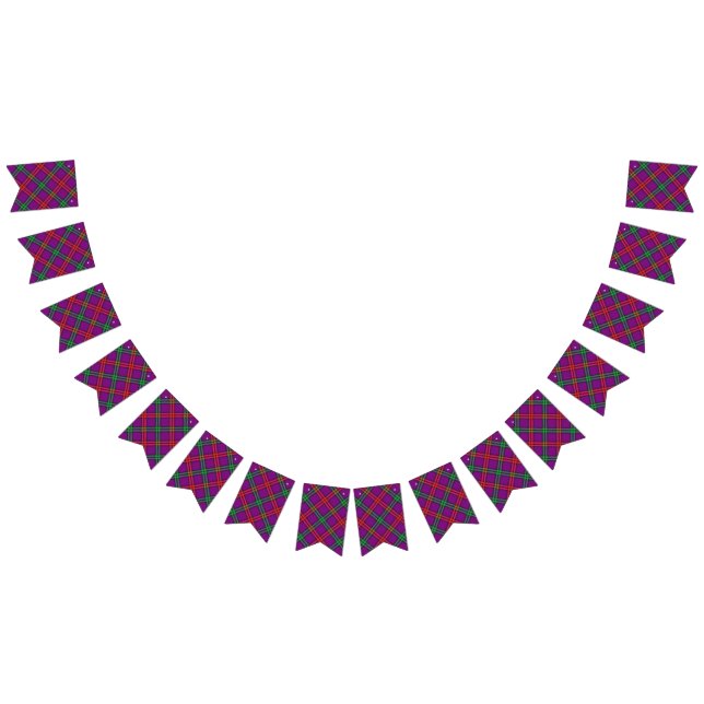 Scottish Clan Montgomery Tartan Bunting Flags (All)