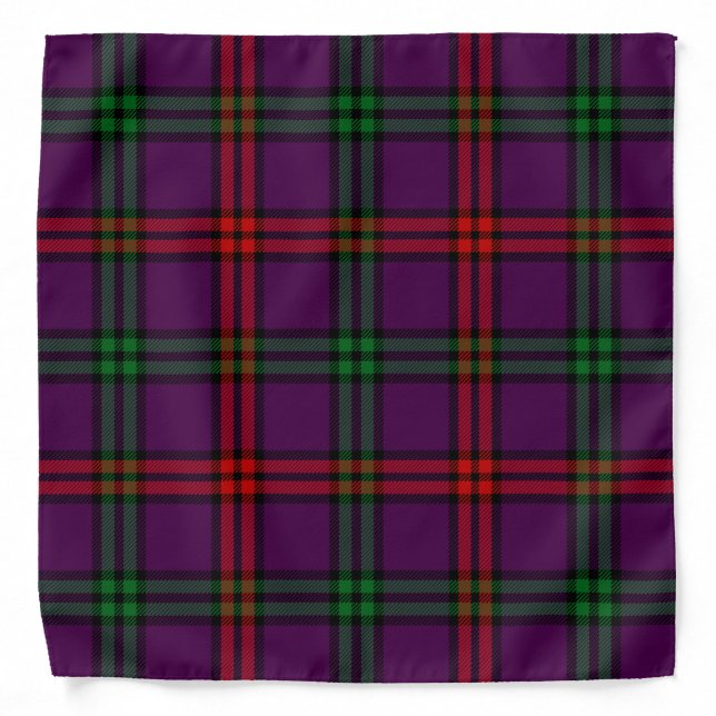 Scottish Clan Montgomery Tartan Plaid Bandana (Front)
