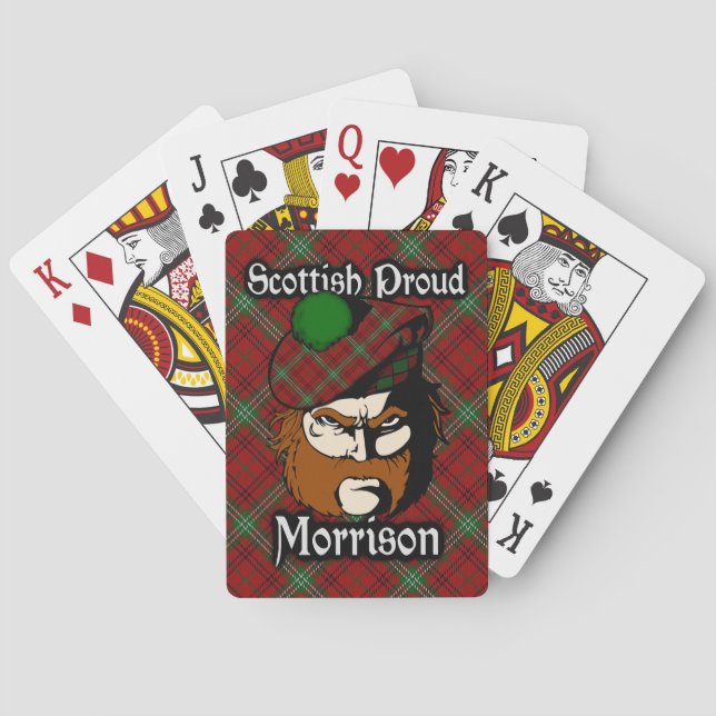 Scottish Clan Morrison Tartan Deck Poker Cards (Back)