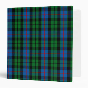 Scottish Clan Morrison Tartan Plaid 3 Ring Binder