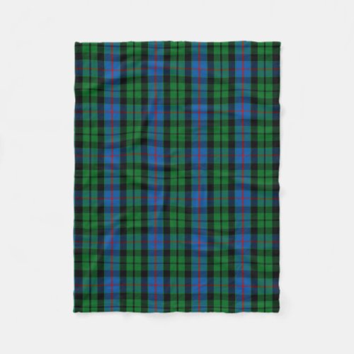 Scottish Clan Morrison Tartan Plaid Fleece Blanket