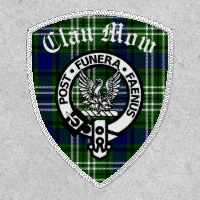 Clan MacLeod Crest Tartan Custom Iron On Patch