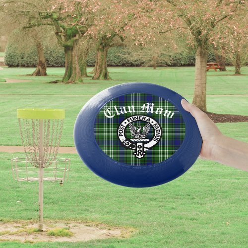 Scottish Clan Mow Crest  Tartan  Wham_O Frisbee