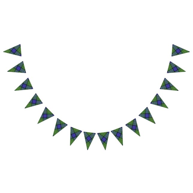 Scottish Clan Muir Tartan Bunting Flags (All)