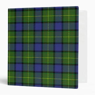 Scottish Clan Muir Tartan Plaid 3 Ring Binder