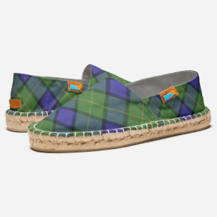 Scottish Clan Muir Tartan Plaid Espadrilles