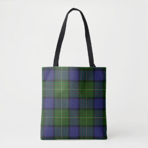 Scottish Clan Muir Tartan Plaid Tote Bag