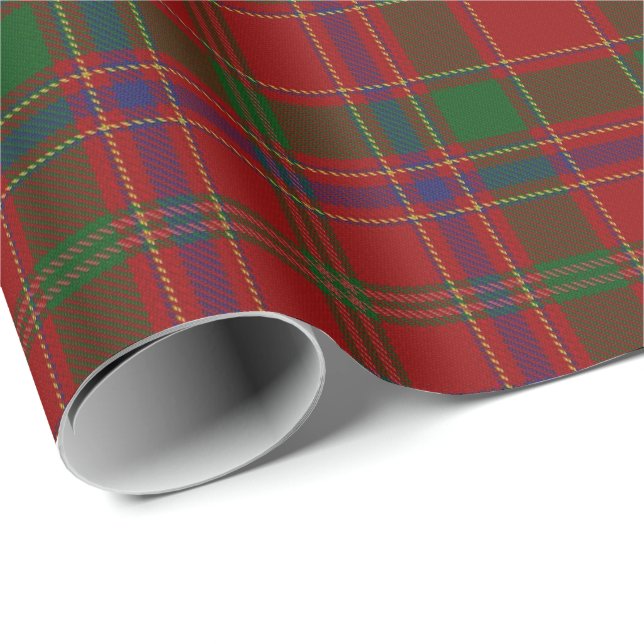 Scottish Clan Munro Munroe Monroe Tartan Wrapping Paper (Roll Corner)