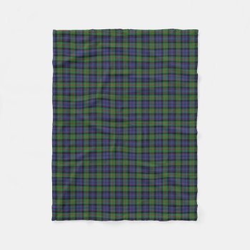 Scottish Clan Murray Classic Tartan Fleece Blanket by OldScottishMountain at Zazzle