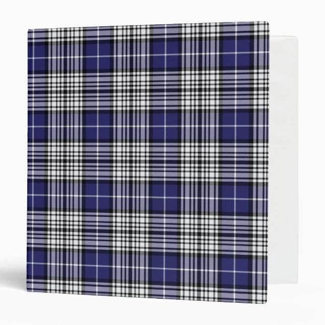 Scottish Clan Napier Tartan Plaid 3 Ring Binder (Front/Inside)