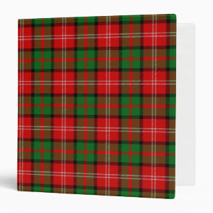 Scottish Clan Nesbitt Tartan Plaid 3 Ring Binder