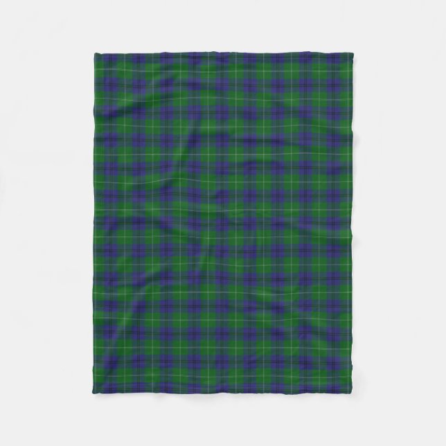 Scottish Clan Oliphant Classic Tartan Fleece Blanket (Front)
