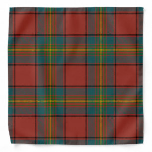 Scottish Clan Oliver Red Tartan Plaid Bandana