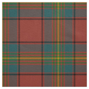 Scottish Clan Oliver Red Tartan Plaid Fabric