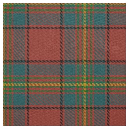 Scottish Clan Oliver Red Tartan Plaid Fabric
