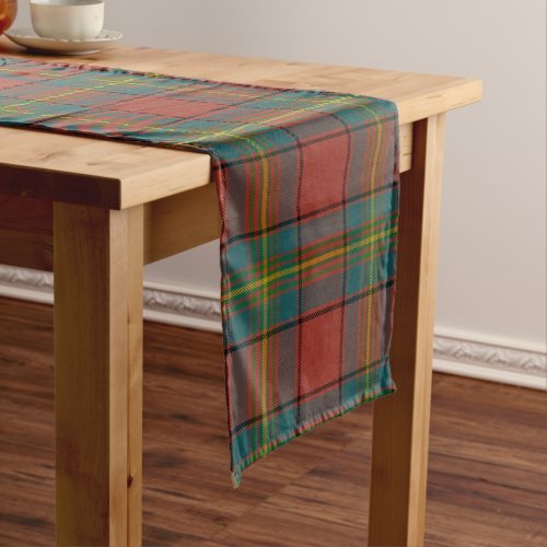 Scottish Clan Oliver Red Tartan Plaid Long Table Runner