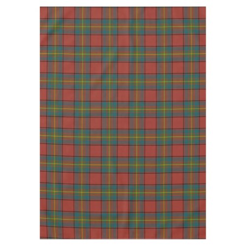 Scottish Clan Oliver Red Tartan Plaid Tablecloth