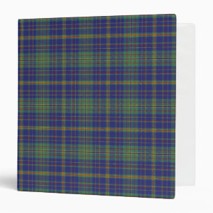 Scottish Clan Platt Tartan Plaid 3 Ring Binder