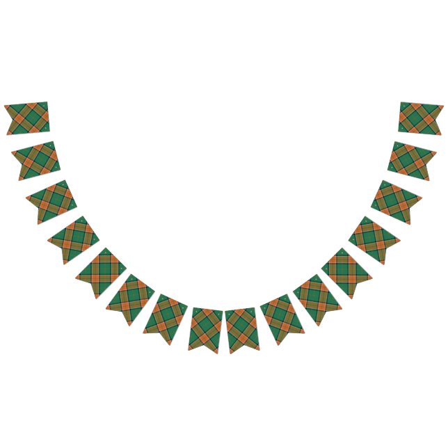 Scottish Clan Pollock Tartan Bunting Flags (All)