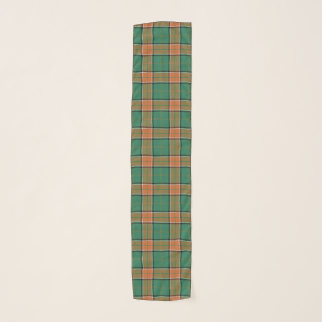 Scottish Clan Pollock Tartan Plaid Scarf (Front)