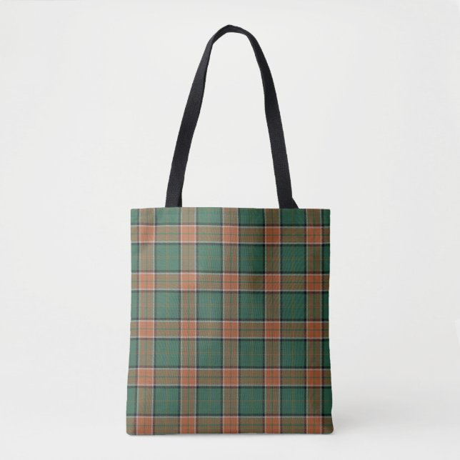 Scottish Clan Pollock Tartan Plaid Tote Bag (Front)
