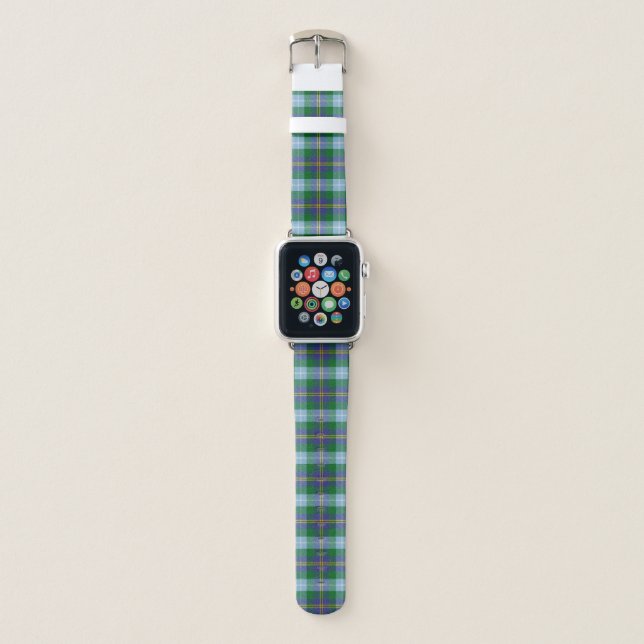 Scottish Clan Porteous Tartan Plaid Apple Watch Band (Front)