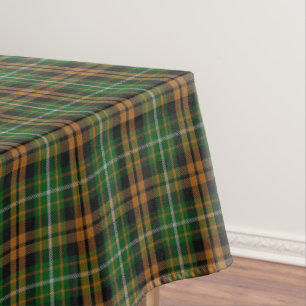 Scottish Clan Ramsay Orange Hunting Tartan Tablecloth