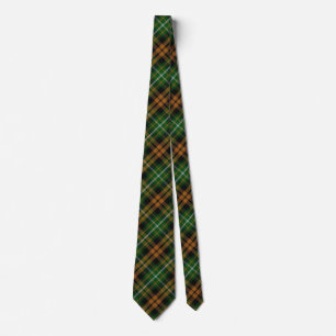 Scottish Clan Ramsay Ramsey Orange Hunting Tartan Tie
