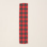 Scottish Clan Ramsay Red and Black Tartan Plaid Scarf<br><div class="desc">A scarf celebration featuring the design of the Scottish Clan Ramsay red and black tartan plaid.</div>