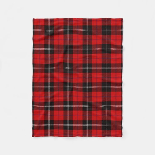 Scottish Clan Ramsay Tartan Plaid Fleece Blanket