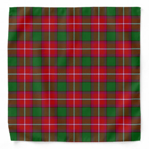 Scottish Clan Rattray Tartan Plaid Bandana