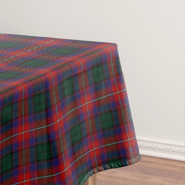 Scottish Clan Rattray Tartan Tablecloth (In Situ)