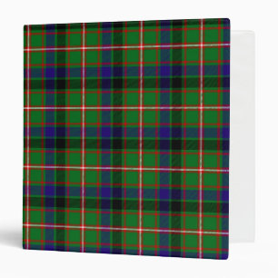 Scottish Clan Reid Tartan Plaid 3 Ring Binder