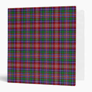Scottish Clan Ritchie Tartan Plaid 3 Ring Binder